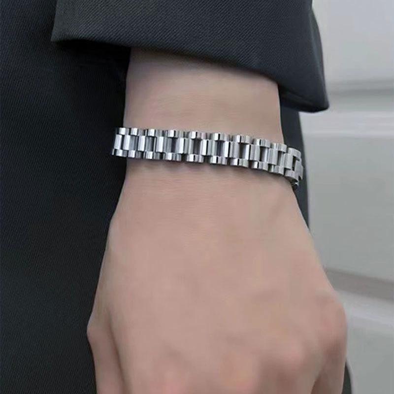 Men's Stainless Steel Watch Band Bracelet by GJG Denim