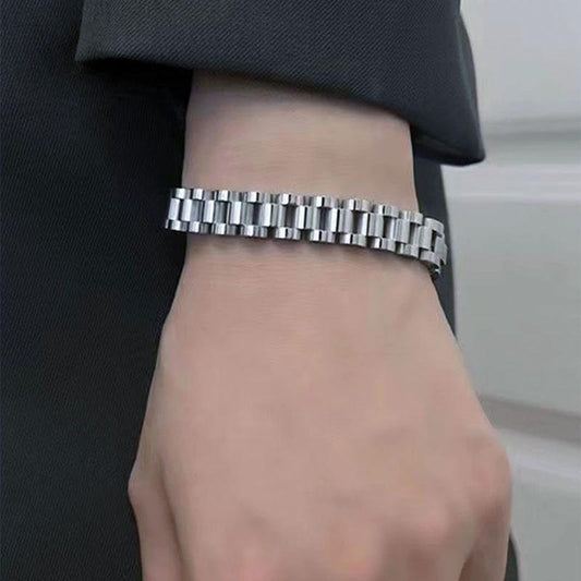 Men's Stainless Steel Watch Band Bracelet by GJG Denim
