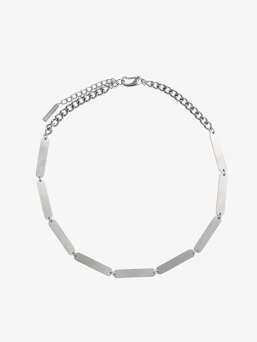 Metal Splicing Necklace For Men by GJG Denim