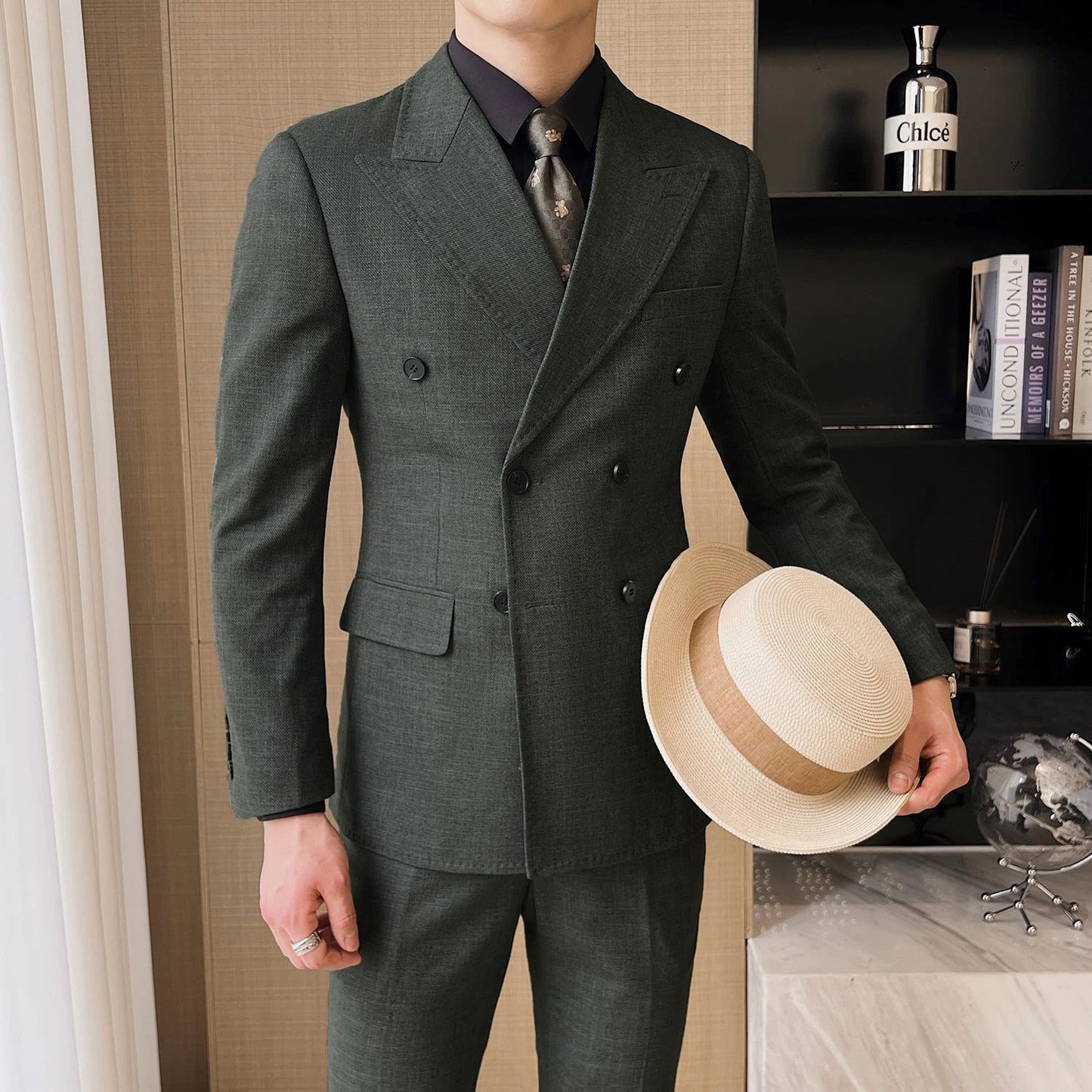 Professional Casual Men's Three-piece Suit Jacket by GJG Denim