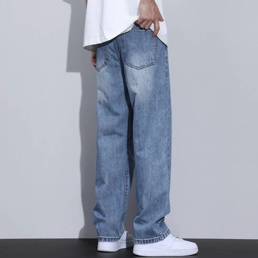 Men's Fleece Lined Retro Straight Leg Jeans by GJG Denim