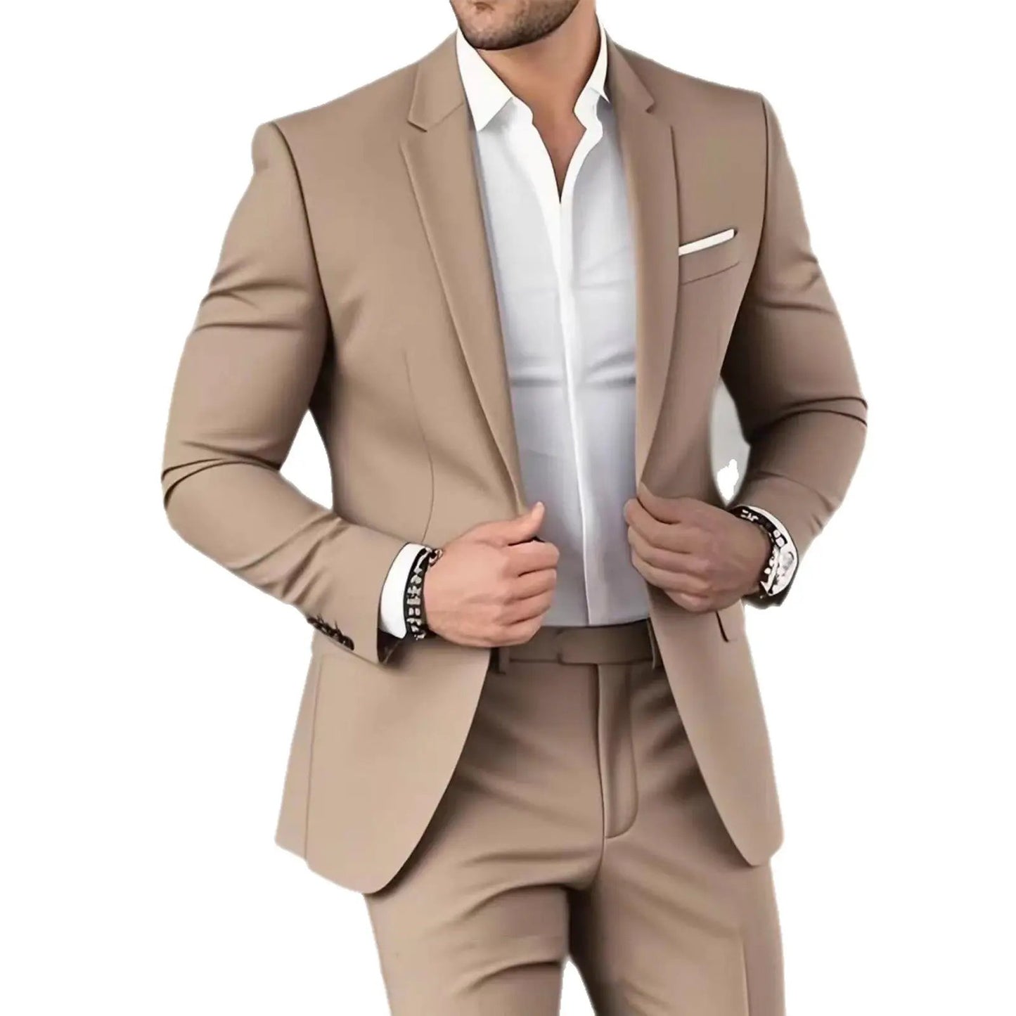 Elegant Banquet Slim-Fit Fashionable Suit For Men by GJG Denim