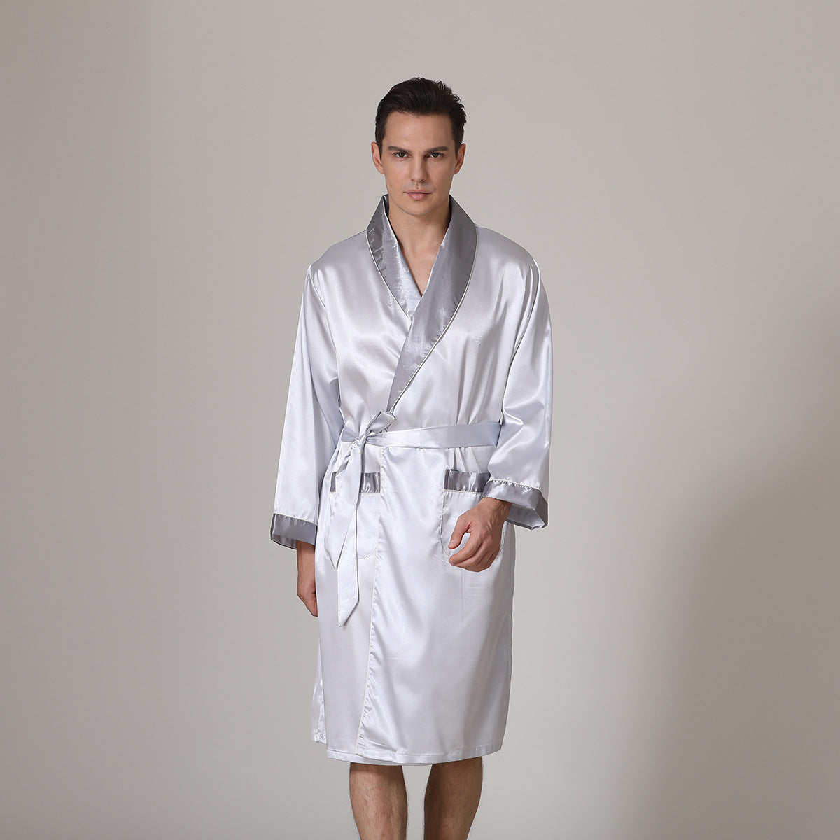Men's Summer Silk Robe by GJG Denim