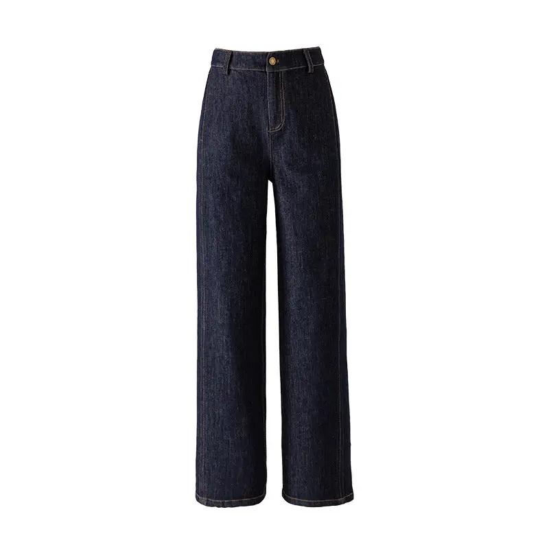 Yifei Womens Fade-Resistant Straight-Leg Denim Jeans by GJG Denim