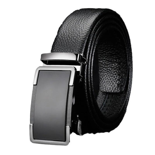 Men's Leather Comfort Click Belt by GJG Denim