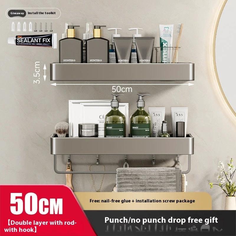 Bathroom Wall-mounted Storage Rack by GJG Denim