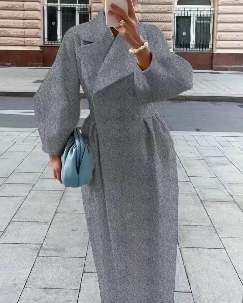Vintage Court Lantern Sleeves Large Lapel Jacket by GJG Denim