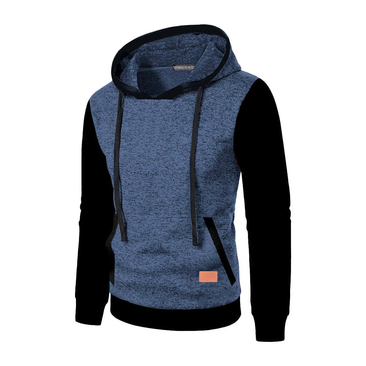 Men's Casual Jacquard Hooded Sweater by GJG Denim