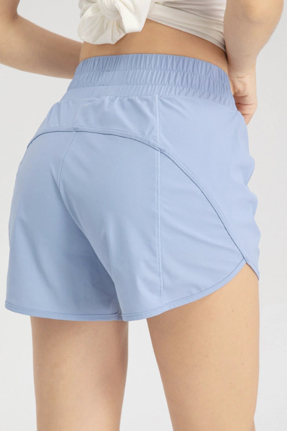 Elastic Waist Active Shorts by Lady Ros