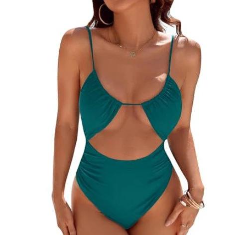 European And American Cute Women's One-piece Swimsuit by GJG Denim