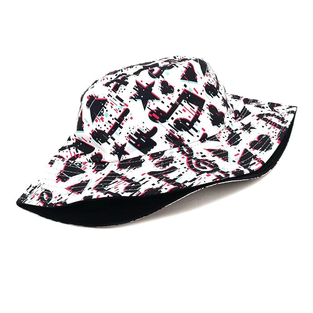 Musical Note Pattern Printing Bucket Hat by GJG Denim