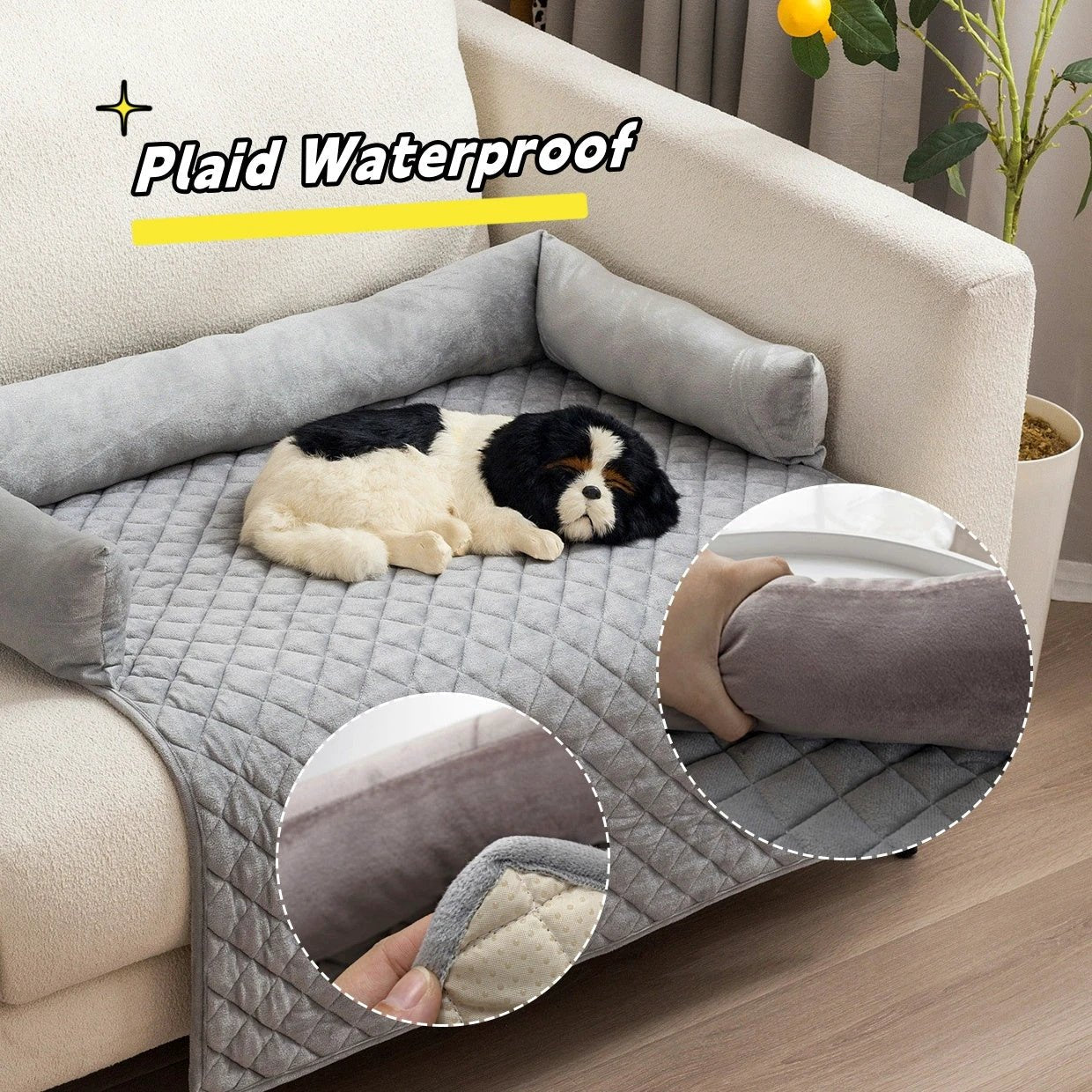 Pet Dog Sofa Bed Dog Beds For Large Dogs Cushion Warm Cat Beds Mat Furniture Protector Dog Sofa by GJG Denim