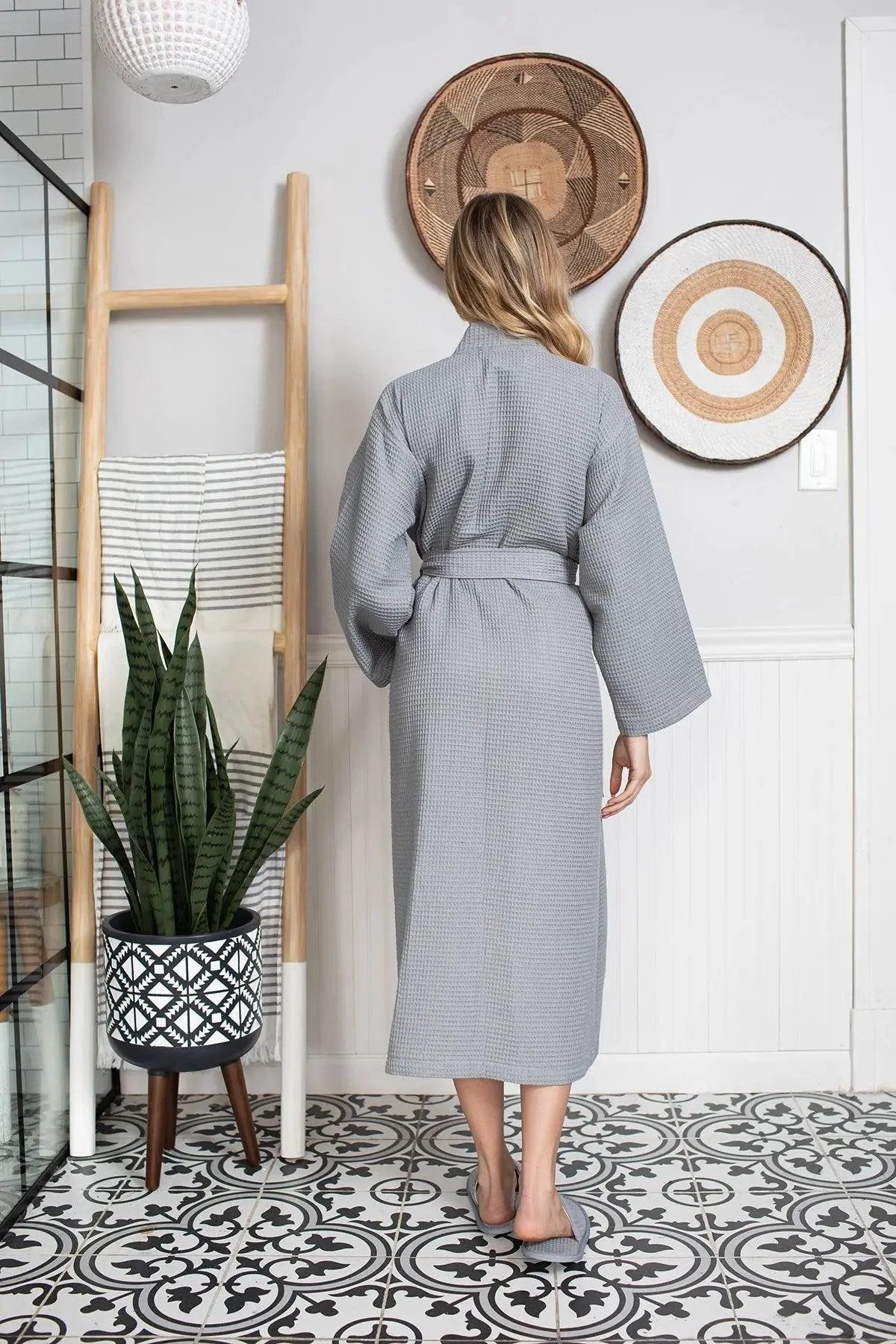 Waffle Robe Womens – Lightweight, Quick-Dry Spa Comfort by Lotus Linen