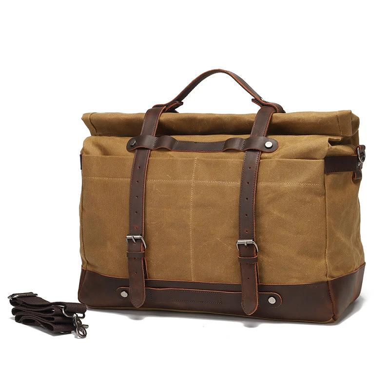 Canvas Shoulder Bag For Men by GJG Denim
