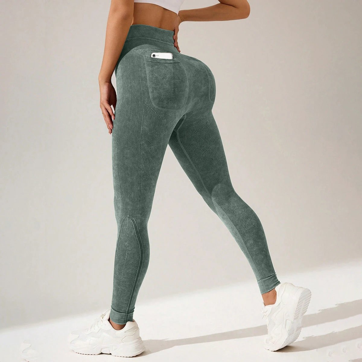 Athletic Outdoor Pocket Leggings For Fitness And Yoga by GJG Denim