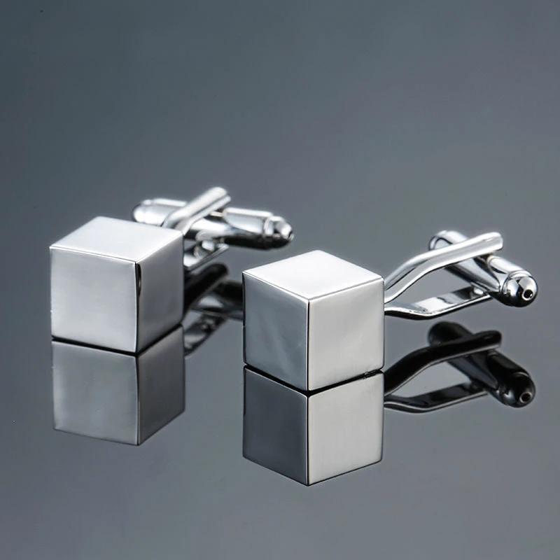 Copper Black Golden And Silver Laser Metal Cufflinks For Men by GJG Denim
