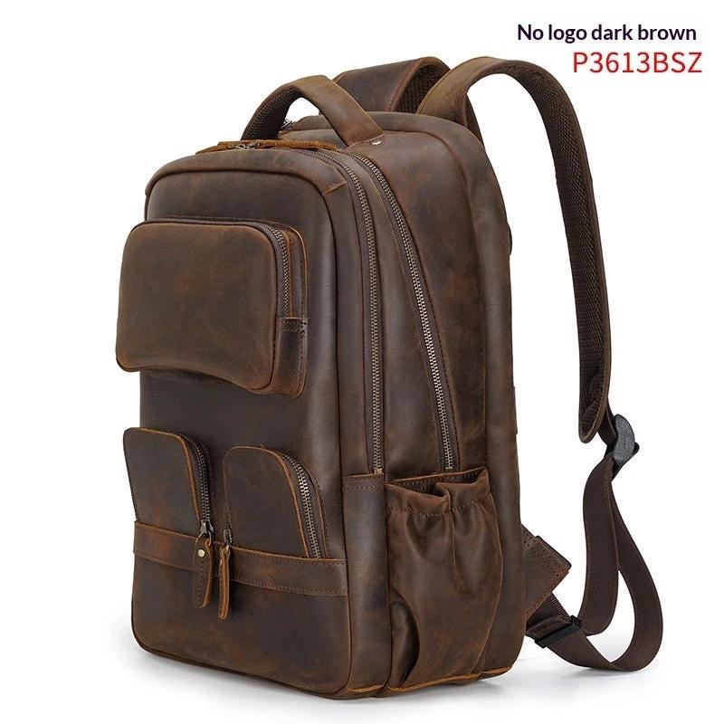 Men's Leather Backpack by GJG Denim