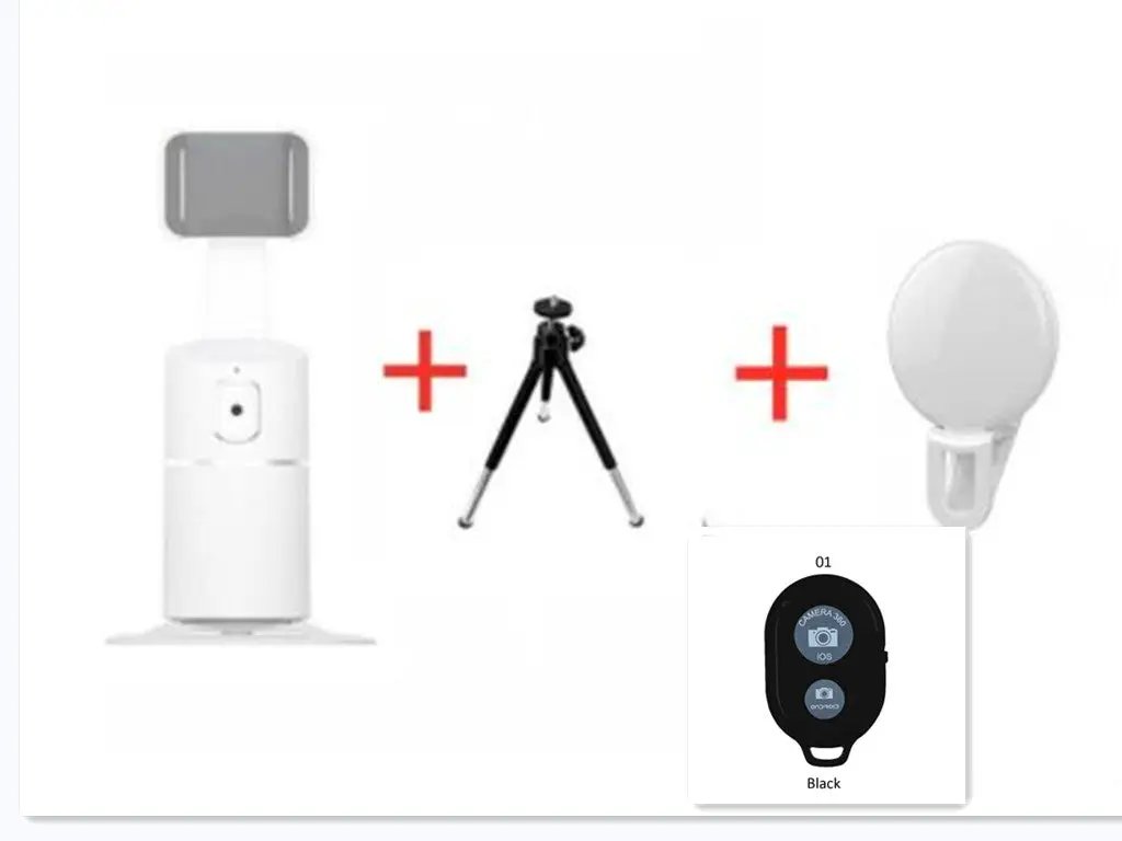 Smart Face Recognition Tracking PTZ Mobile Phone Stand Anchor Live Broadcast Stand by GJG Denim