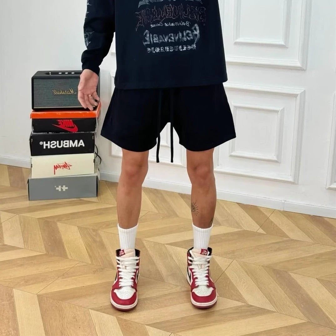 Summer Elastic Waist American Sports Shorts by GJG Denim