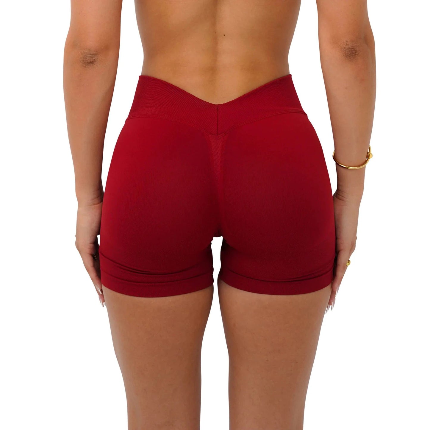 Post-V Waist Autumn Butt-Lifting Slimming Workout Shorts by GJG Denim