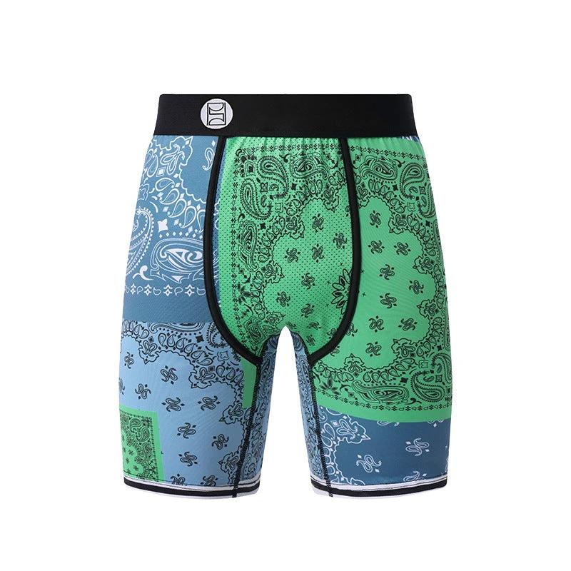 Cartoon Printed Quick-dry Men's Sports Fitness Extended Underwear by GJG Denim