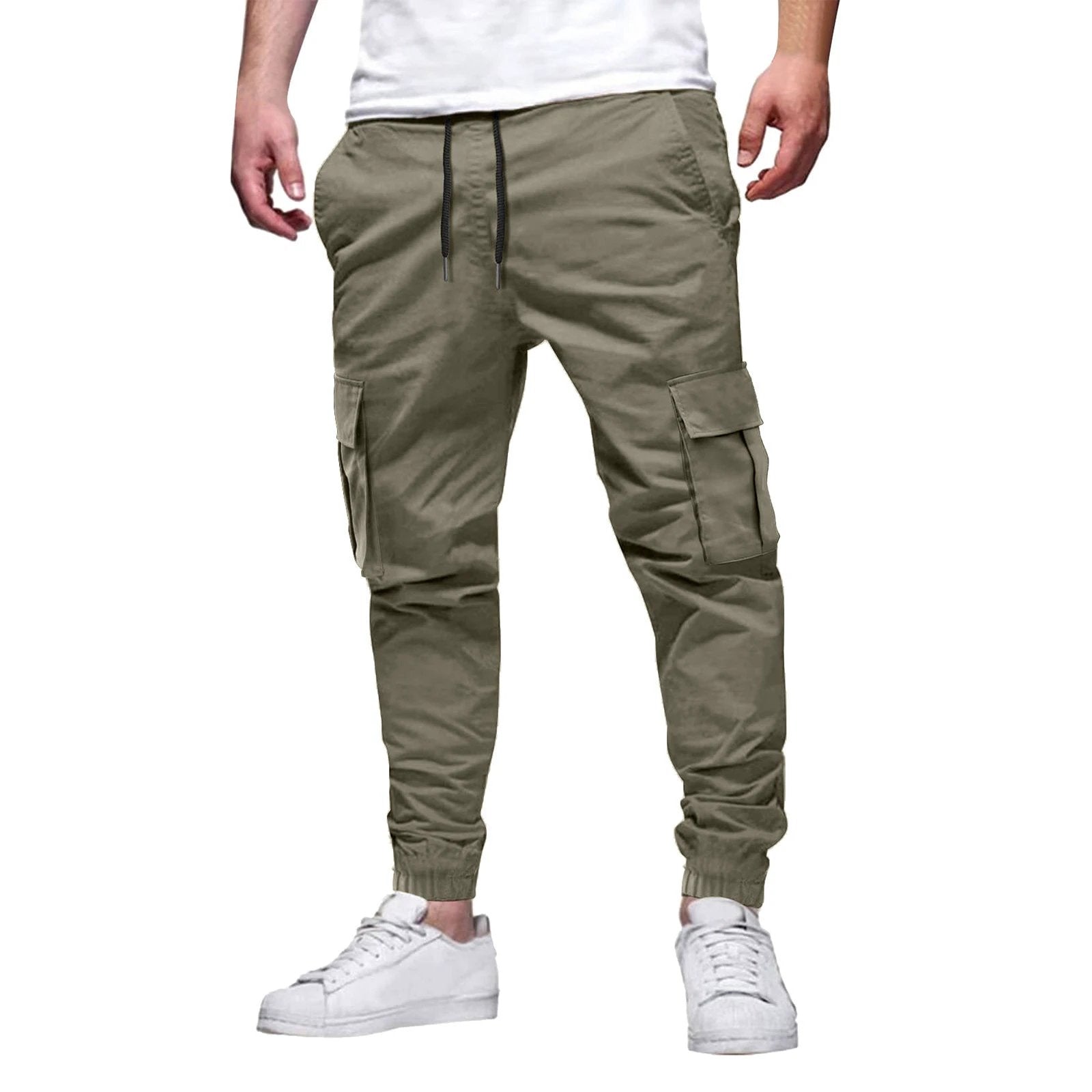 Men's Multi-pocket Drawstring Leisure Pants by GJG Denim