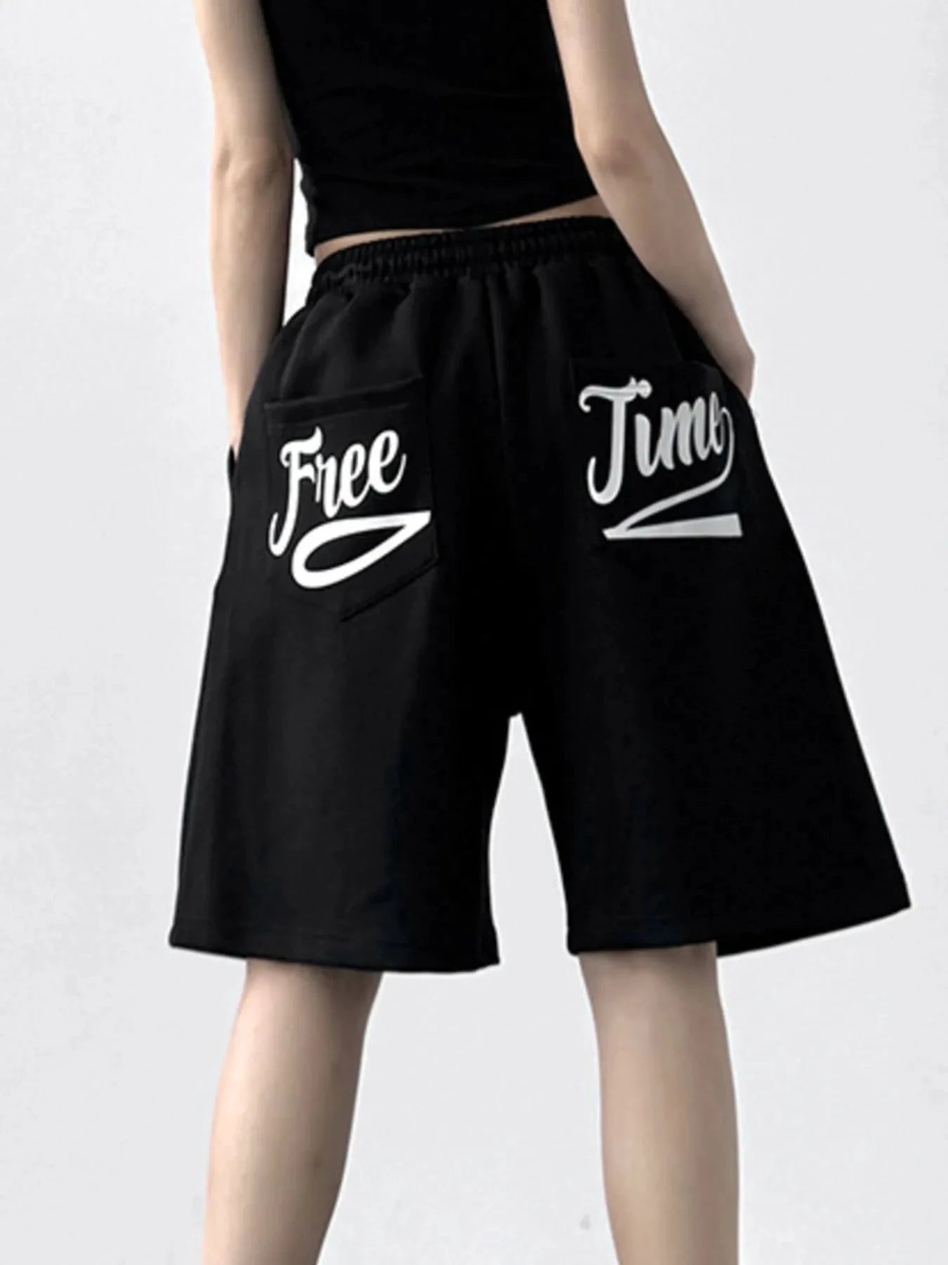 Drawstring Wide Leg Shorts by Lady Ros