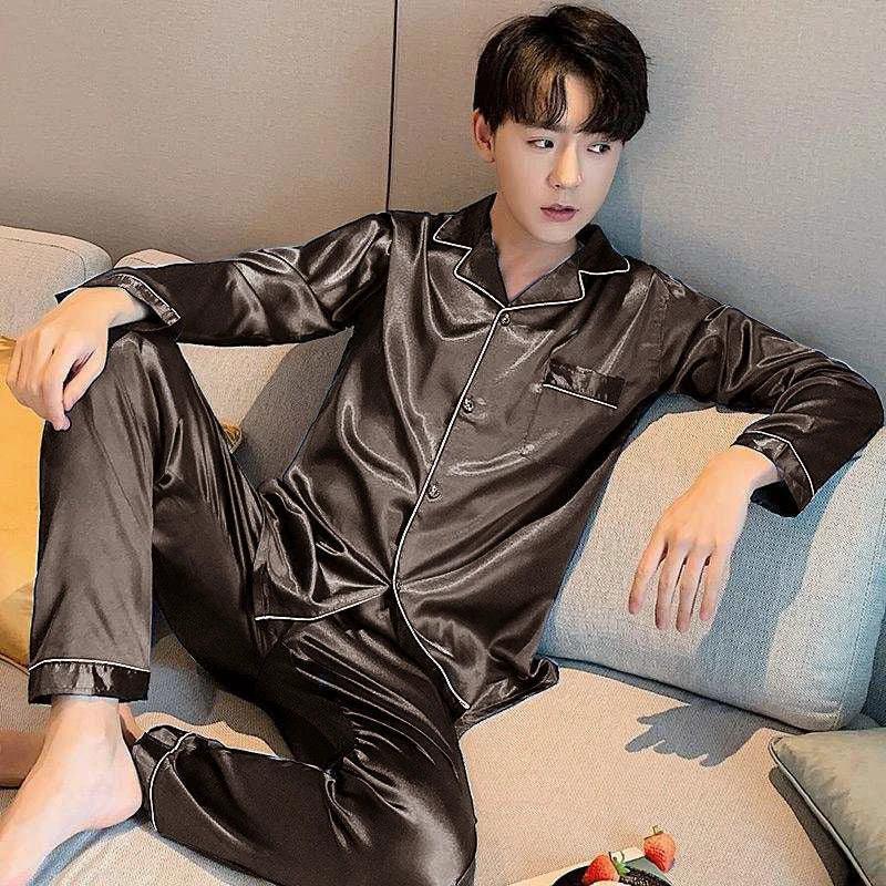 Men's Long Sleeve Pajamas by GJG Denim