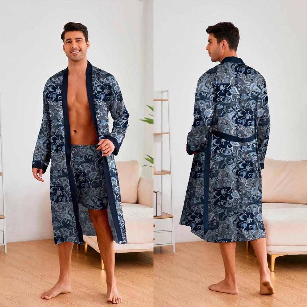 Men's Robe And Shorts Set by GJG Denim