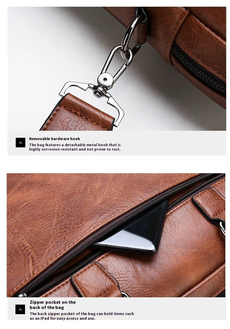 Men's Laptop Briefcase by GJG Denim