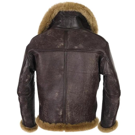 Men's Antique Trendy Faux Fur Coat by GJG Denim