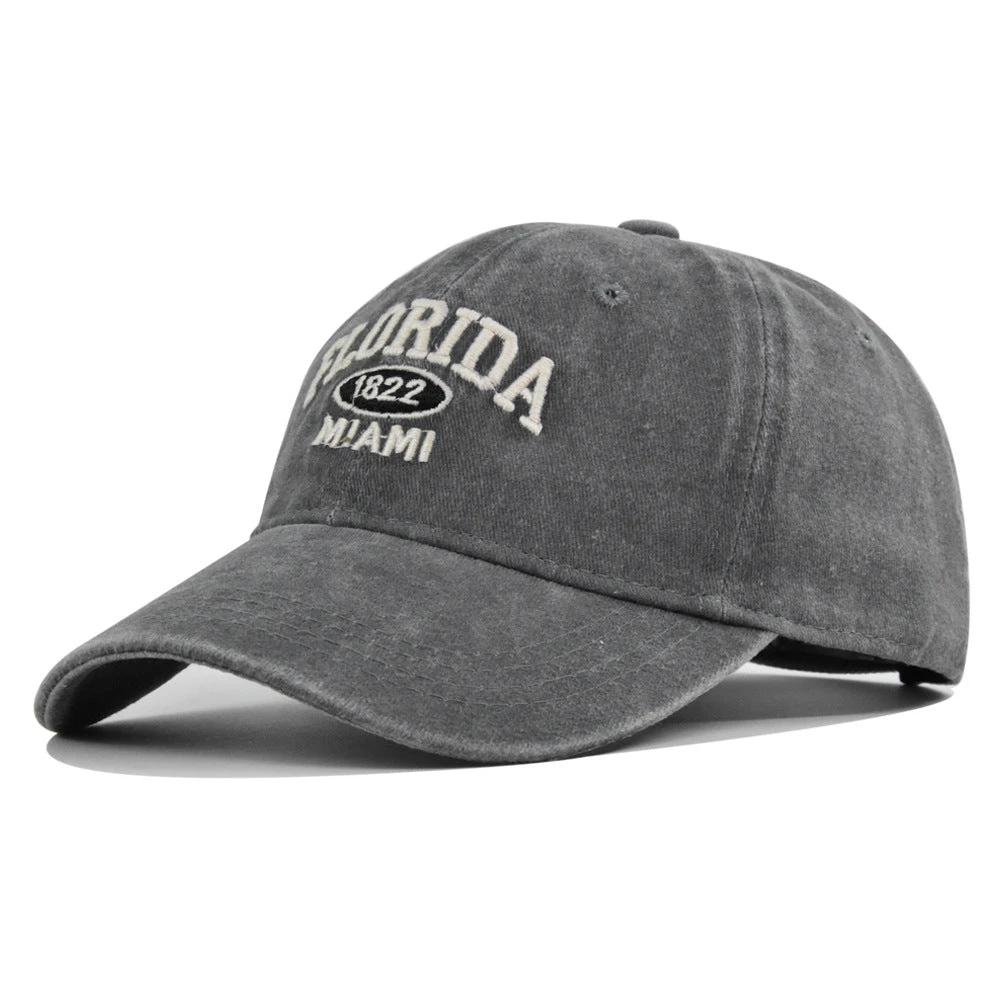 Retro Versatile Embroidered Baseball Cap For Men by GJG Denim