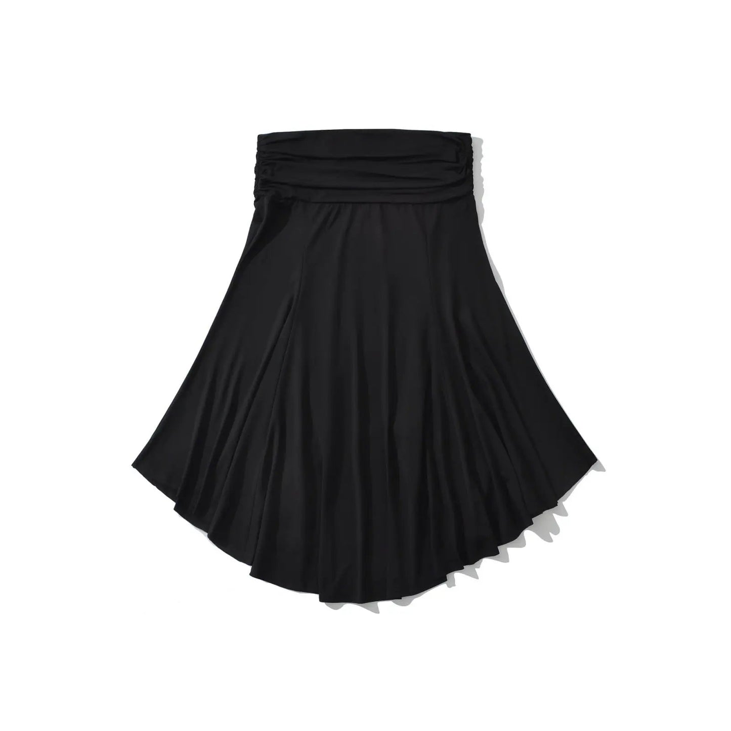 Women's Low-Waist Pleated Irregular Bodycon Skirt by GJG Denim