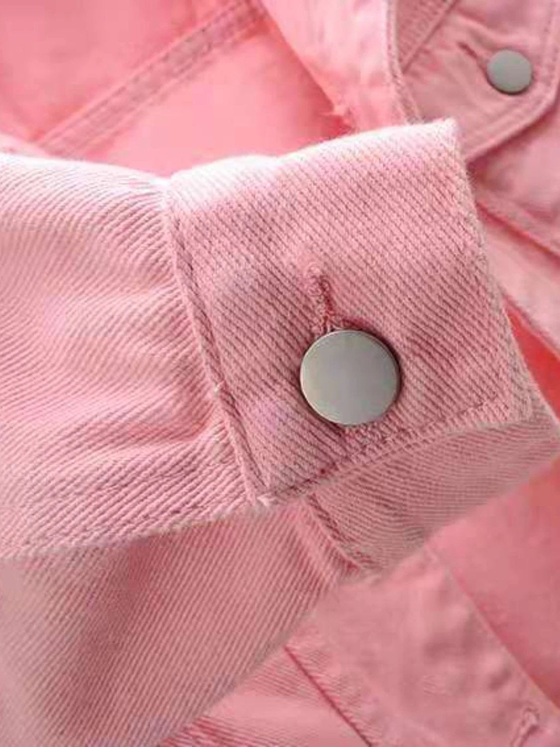 Full Size Cropped Denim Jacket Plus Size by Lady Ros