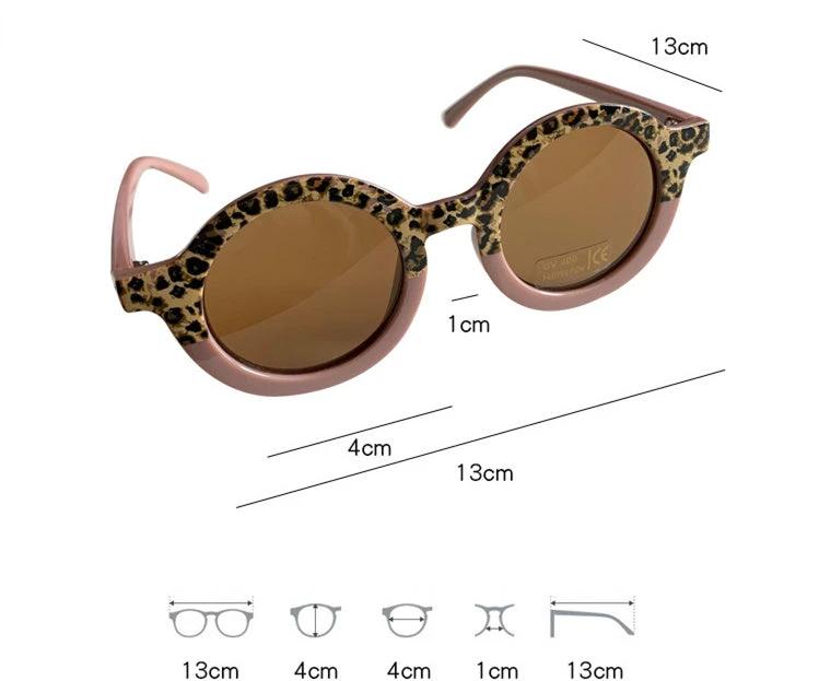 Children's Sunglasses Round Frame Sun Protection And Sunshade Fashion All-matching by GJG Denim