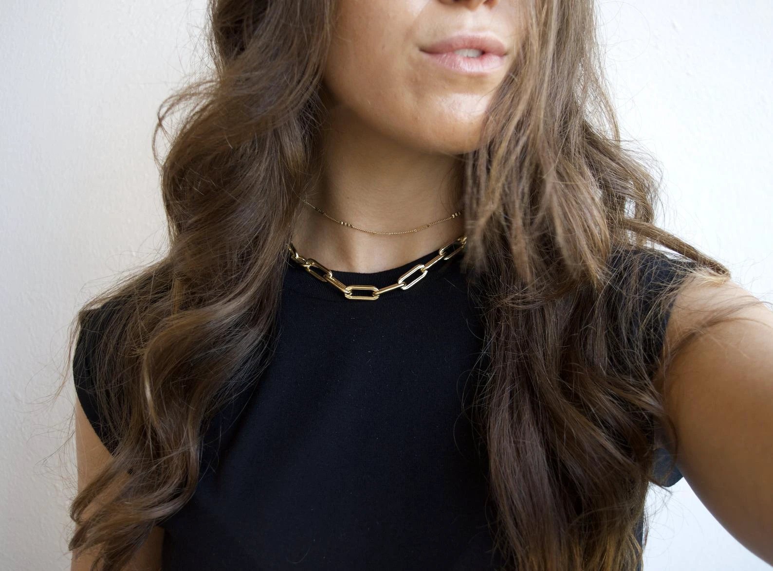 Long Chunky Link Choker by Views & Co