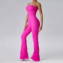 Fitness Peach Hip Training Sports Yoga Bell-bottom Pants Trousers by GJG Denim
