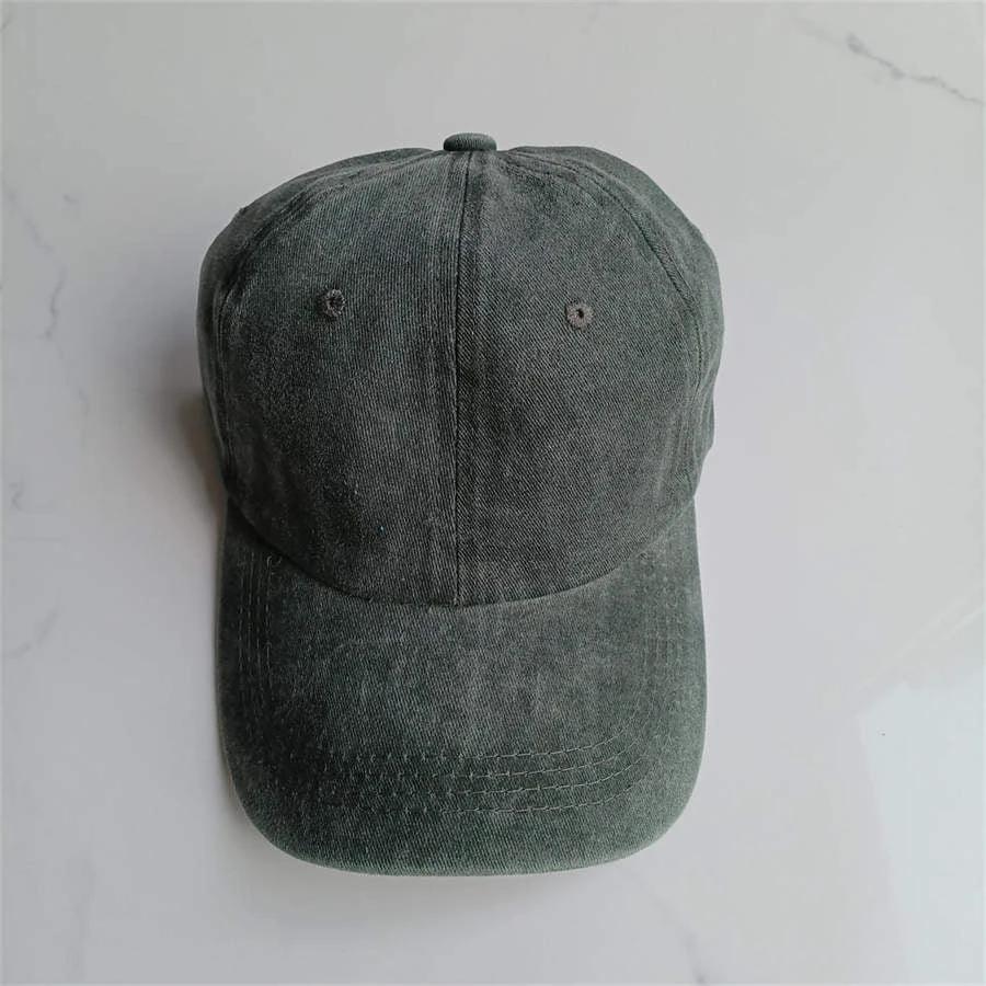 Retro Washed Baseball Cap For Men by GJG Denim
