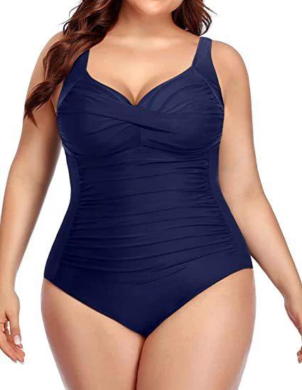 Women's Plus Size One-piece Swimsuit by GJG Denim