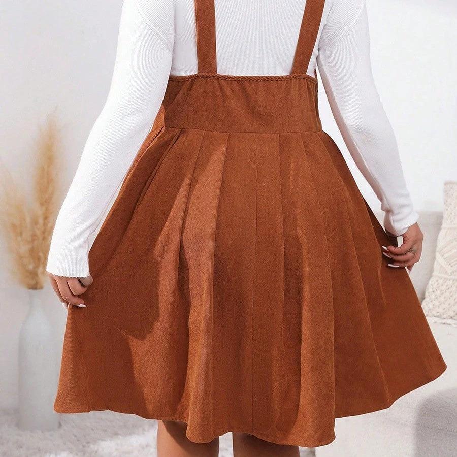 Plus Size Women's Suspender Dress by GJG Denim