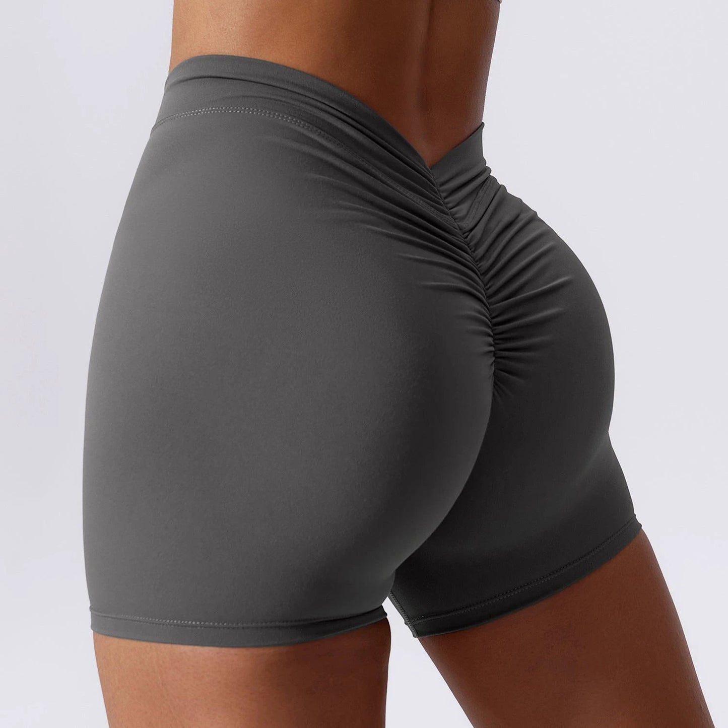 Spandex-cotton Athletic Shorts That Lift The Hips And Cinch The Waist For A Snug Fit by GJG Denim