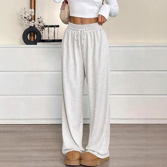 Solid Color Women's Clothes Casual Pants Loose Commuter Trousers by GJG Denim