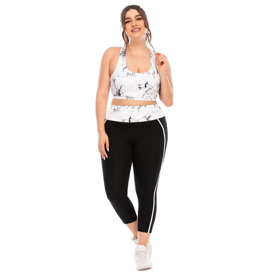 Workout Clothing Suit Plus Size Yoga Clothing Leggings by GJG Denim