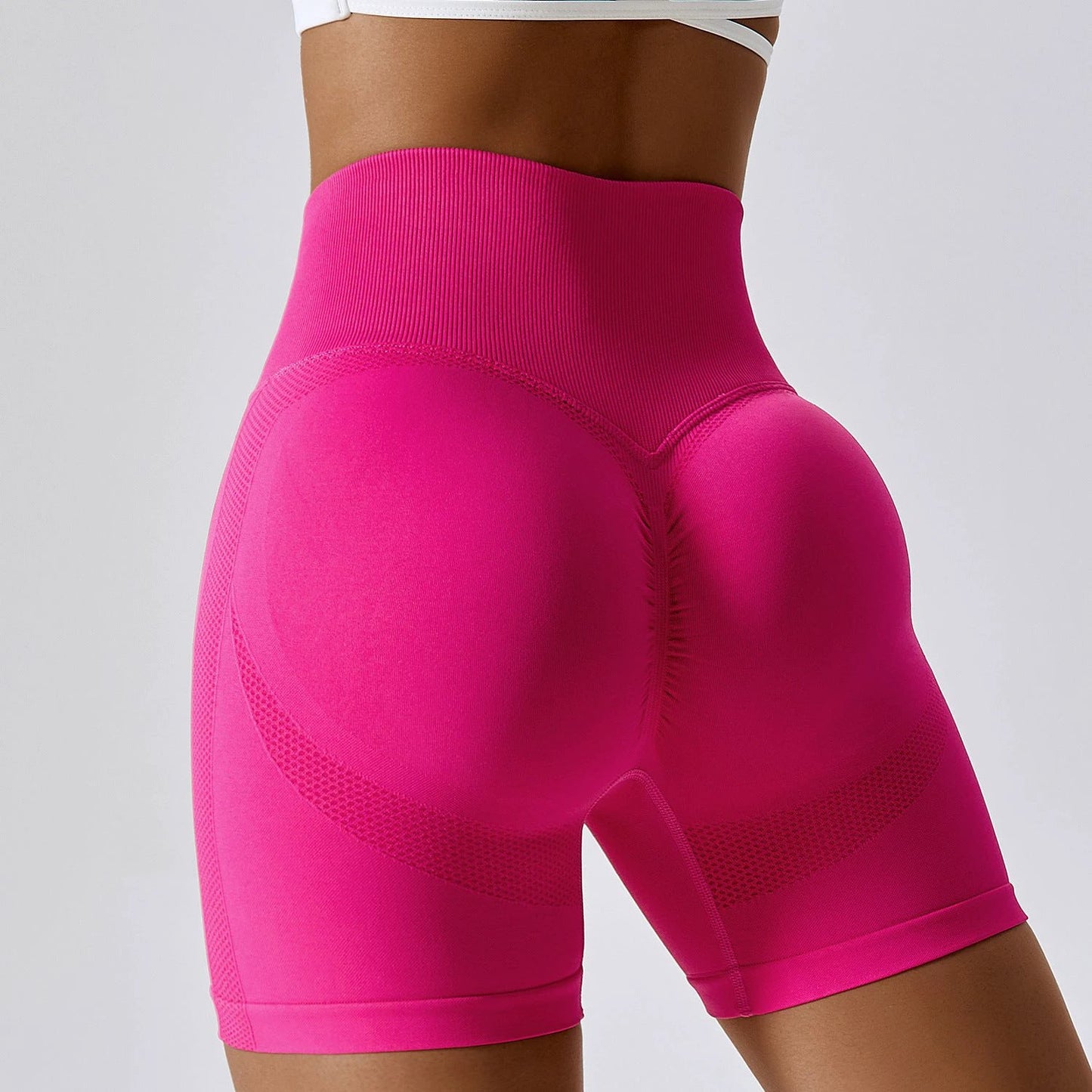 Women's Seamless Yoga Shorts In Europe And America by GJG Denim