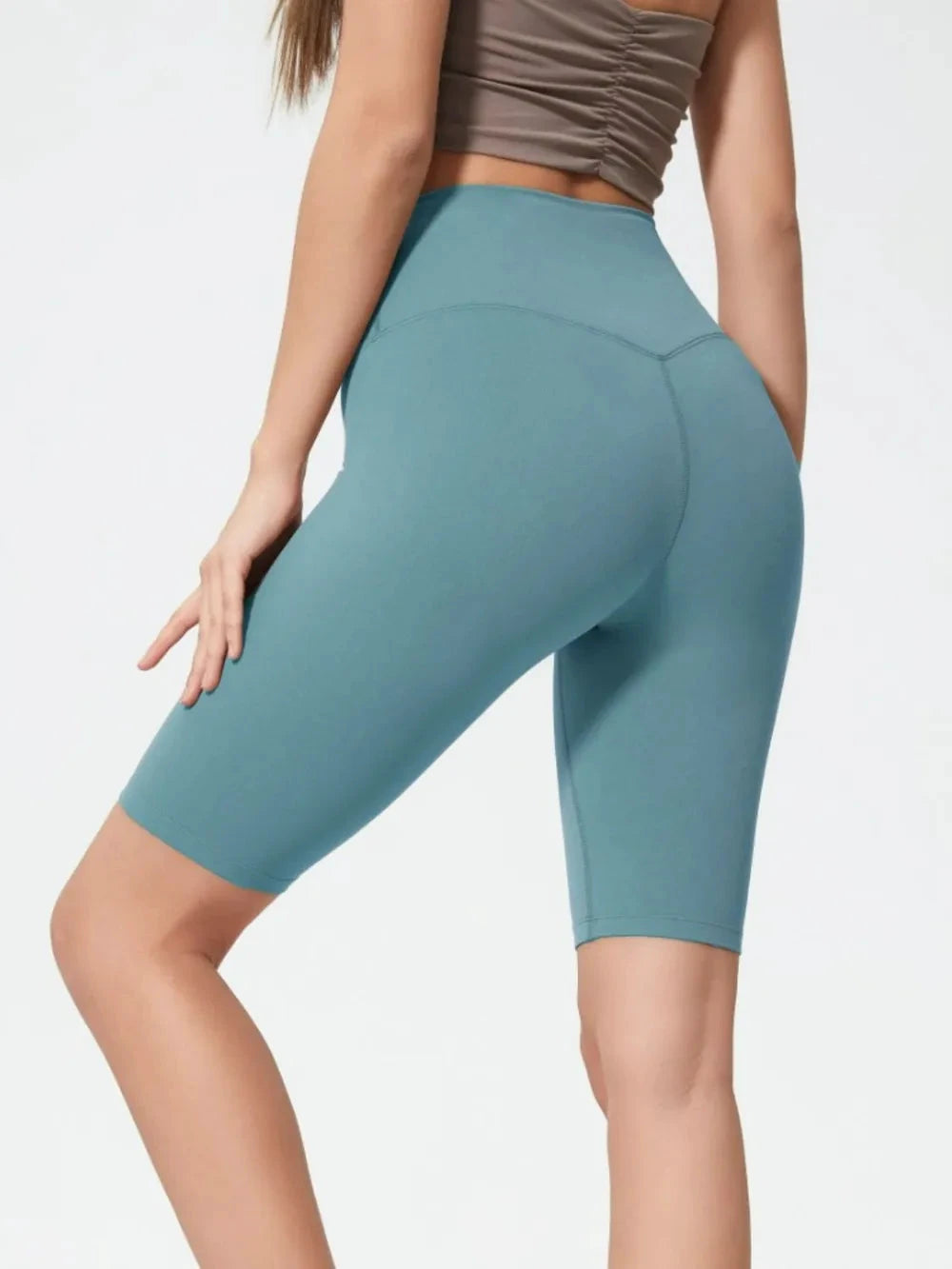 Millennia High Rise Wide Waistband Active Shorts by Lady Ros