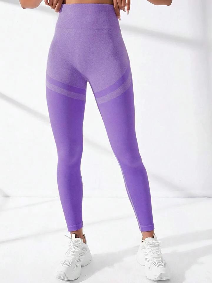 Women's High Waist Tight Color Matching Yoga Pants by GJG Denim