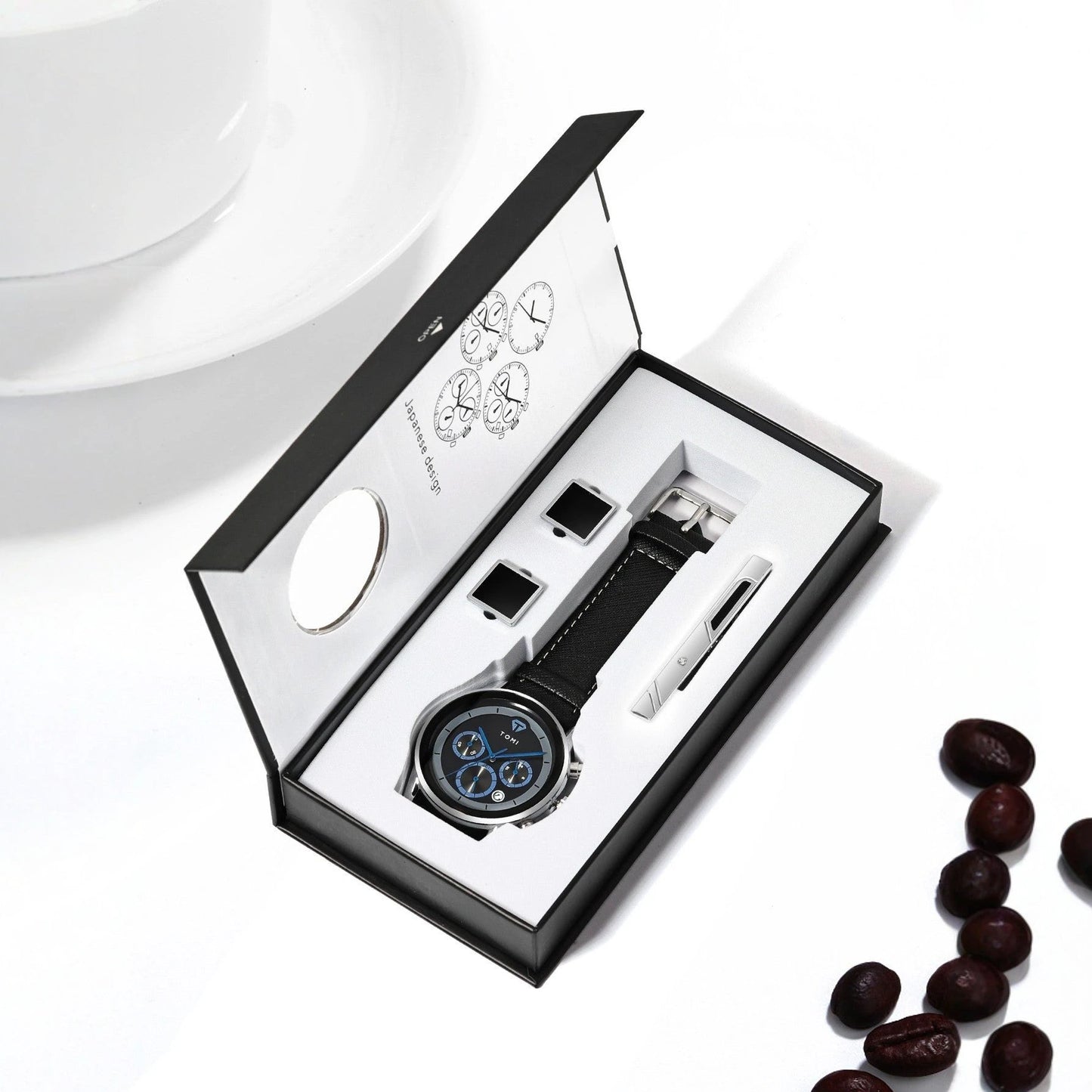 Men's Quartz Watch Gift Set by GJG Denim