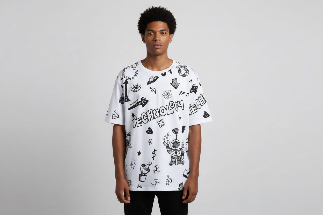Men's Trendy Short Sleeve T-shirt by GJG Denim