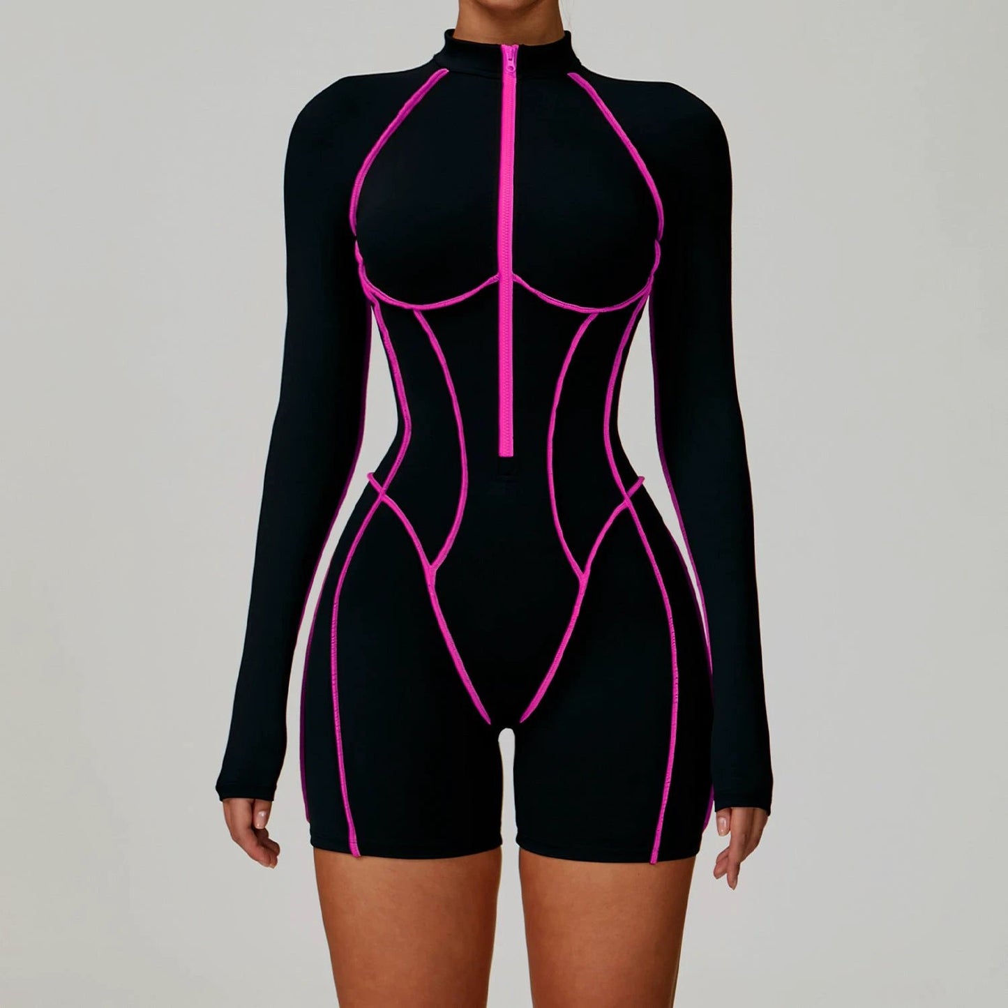 Tight Workout Clothes High-strength Sports Jumpsuit 9318 by GJG Denim