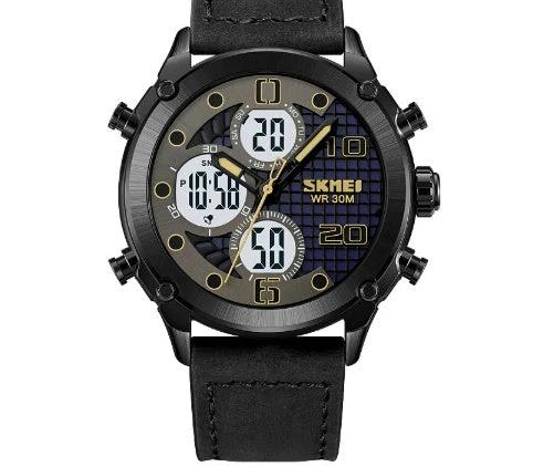 Outdoor Sports Men's Electronic Watch Dual Movement Multifunctional by GJG Denim